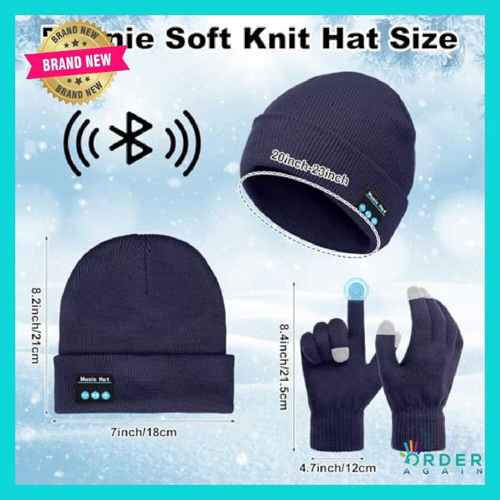 Wireless Bluetooth Beanie Set with Touchscreen Gl… - image 3